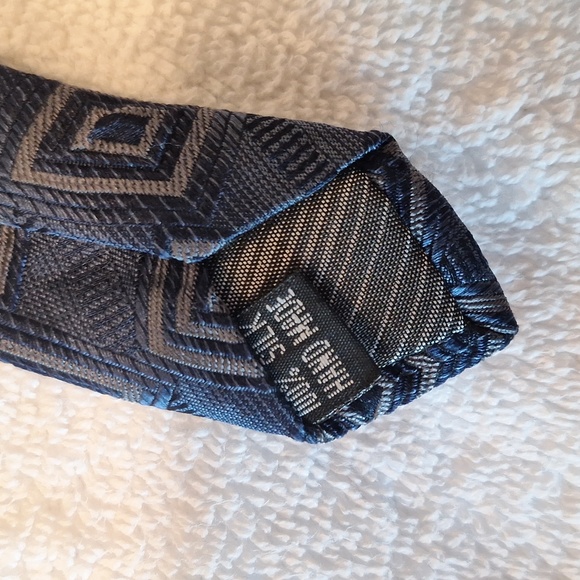 Emilio Ponti Roma Milano Blue Abstract Tie #17 - Picture 5 of 5